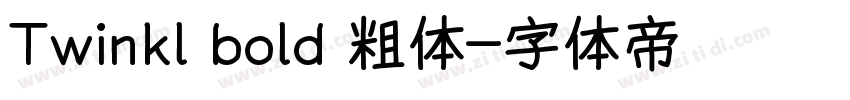 Twinkl bold 粗体字体转换